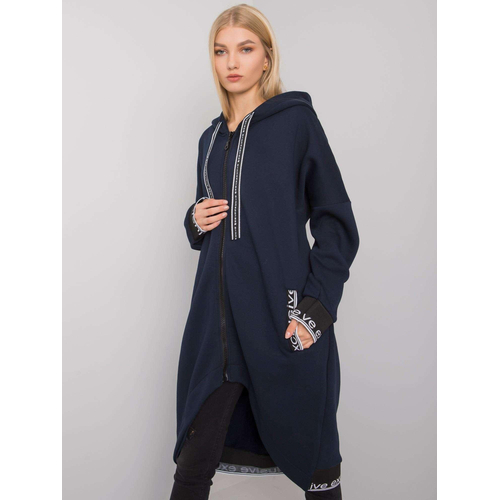 Dámská tmavě modrá mikina na zip