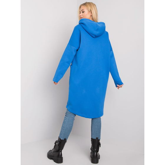 Tmavě modrá dámská mikina na zip