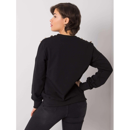 Černá mikina s nápisem