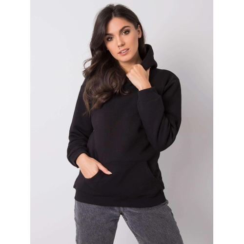 Základní černá mikina s kapucí