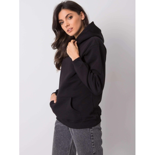 Základní černá mikina s kapucí