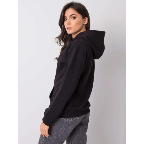 Základní černá mikina s kapucí