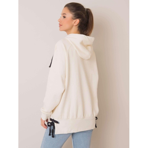 YOU NEKNOW ME Mikina ecru klokan s kapucí