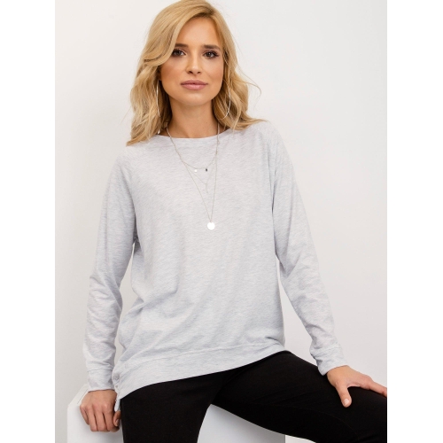 Světle šedá oversize mikina