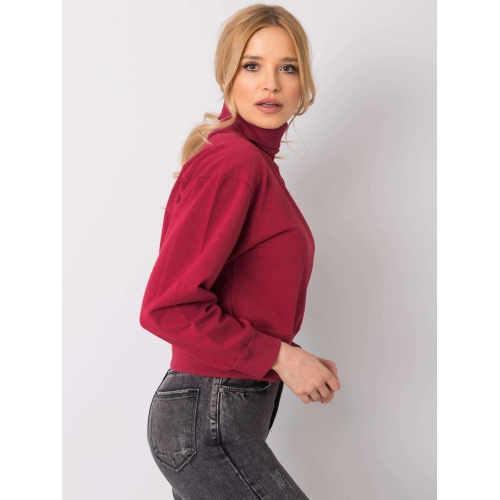 Základní kaštanová mikina s rolákem