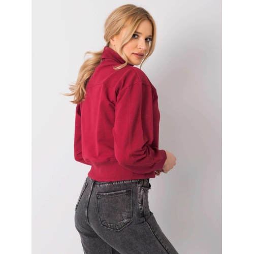 Základní kaštanová mikina s rolákem