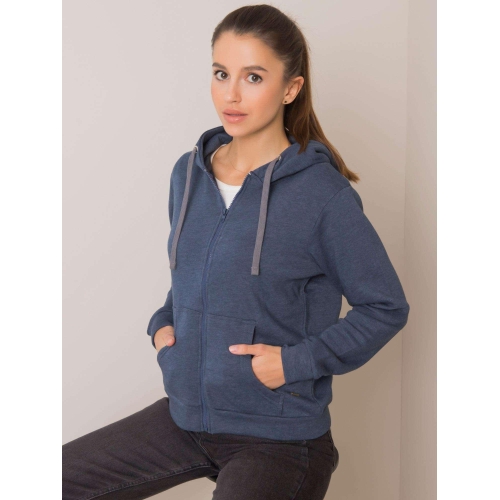 YOU NEKNOW ME Dark blue melange mikina