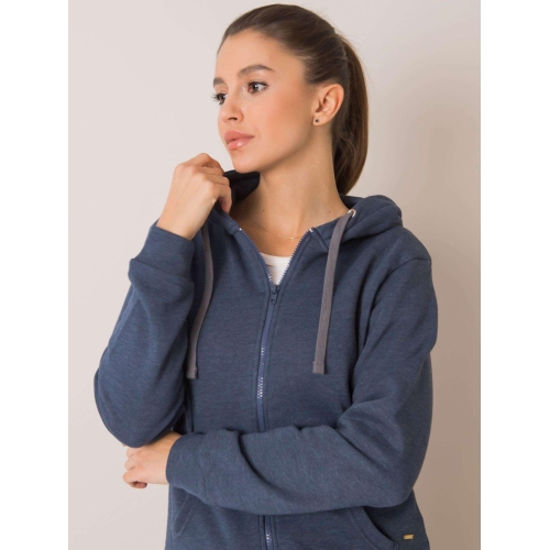 YOU NEKNOW ME Dark blue melange mikina