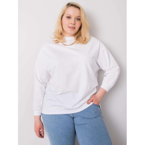 Fuchsiová mikina velikosti plus bez kapuce Harmony