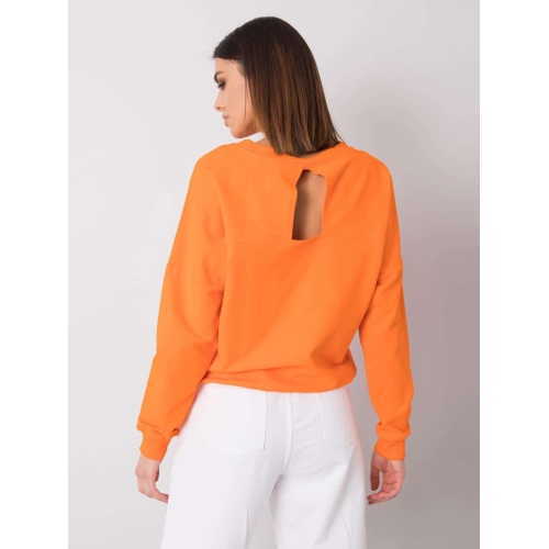 RUE PARIS Oranžová mikina bez kapuce