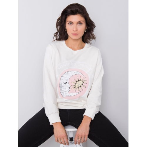 Bílá mikina s potiskem Trisha