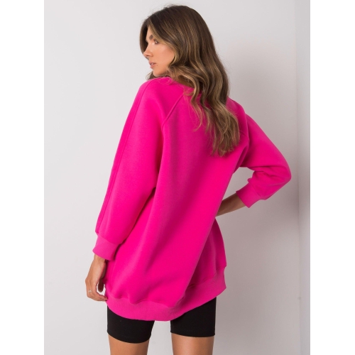 Dámská fuchsiová bavlněná mikina