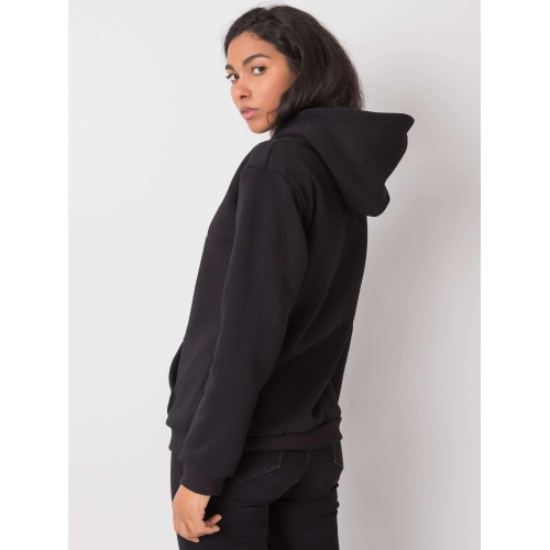 RUE PARIS Černá dámská klokaní mikina