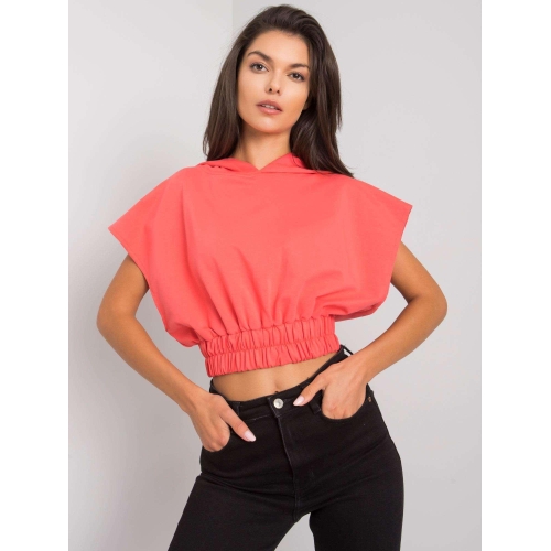 Krátká mikina s kapucí Coral