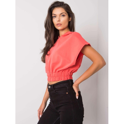 Krátká mikina s kapucí Coral