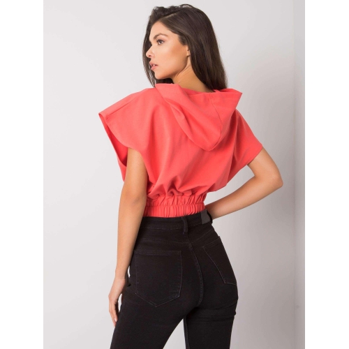 Krátká mikina s kapucí Coral