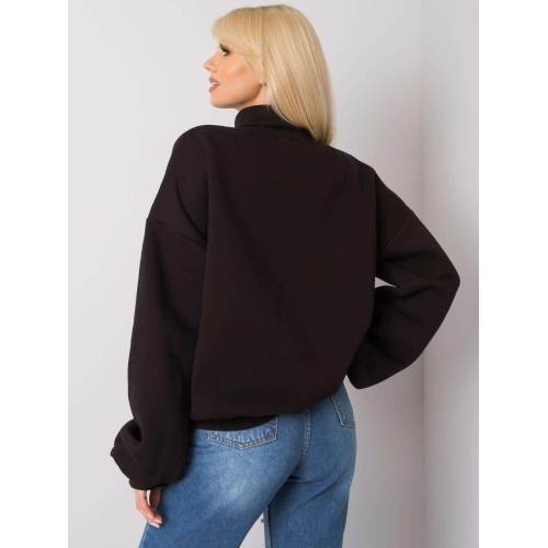 Černá zateplená mikina s rolákem