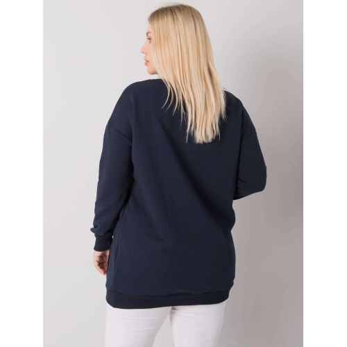 Námořnická modrá klokaní mikina větší velikosti