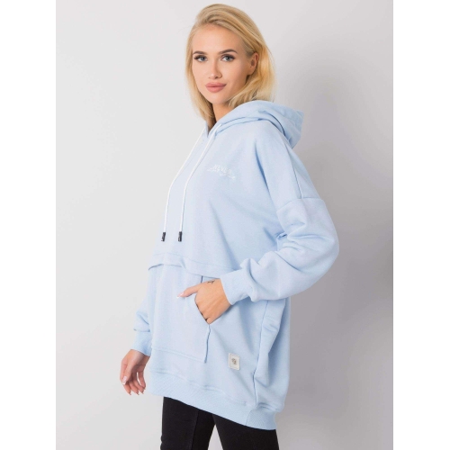 Dámská světle modrá klokaní mikina