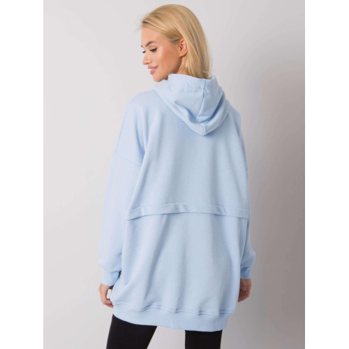 Dámská světle modrá klokaní mikina