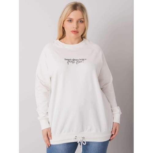 Dámská mikina Ecru plus size