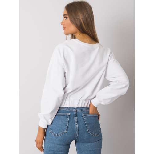 Základní bílá dámská mikina