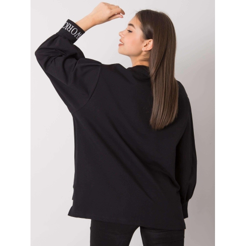 Černá bavlněná mikina