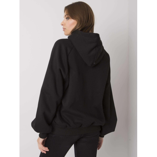 Černá dámská mikina s potiskem