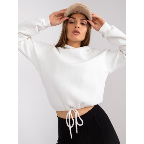 Ecru mikina s kapucí