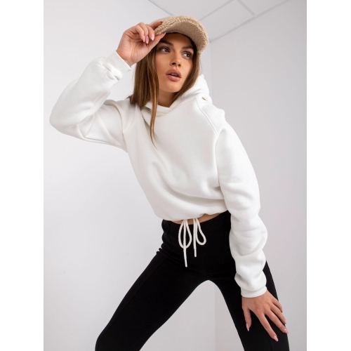 Ecru mikina s kapucí