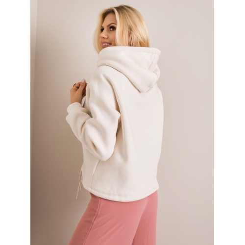 Ecru mikina s kapucí