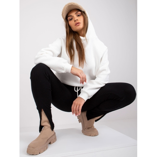 Ecru mikina s kapucí