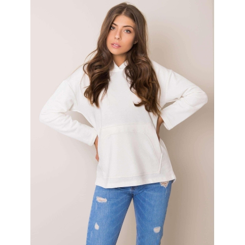 Ecru klokaní mikina s kapucí