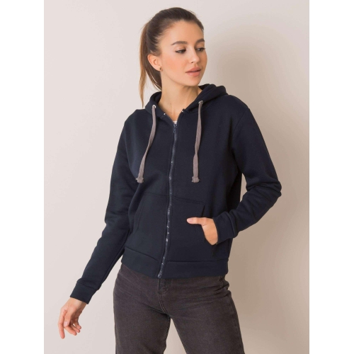 VY MNĚ NEZNÁTE Námořnická modrá mikina na zip