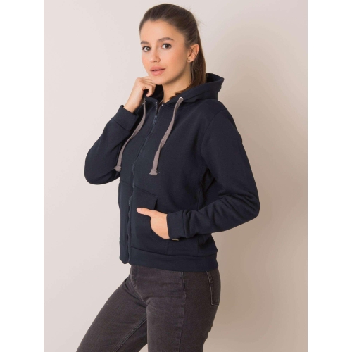 VY MNĚ NEZNÁTE Námořnická modrá mikina na zip