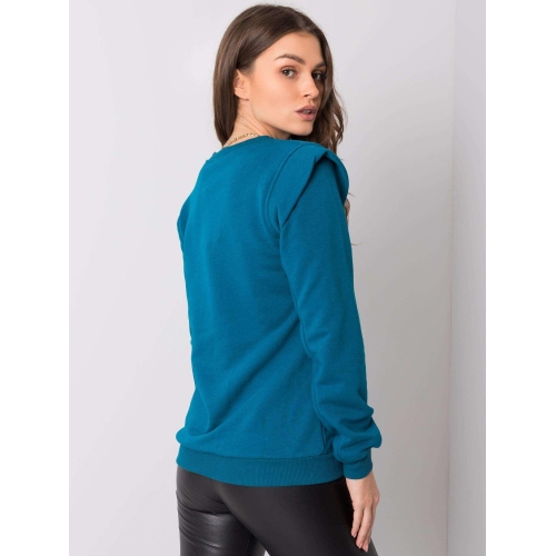 RUE PARIS Marine bavlněná mikina