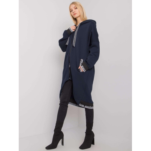 Dámská tmavě modrá mikina na zip