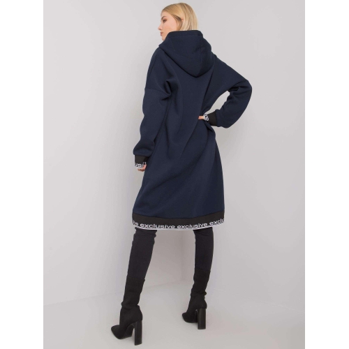 Dámská tmavě modrá mikina na zip