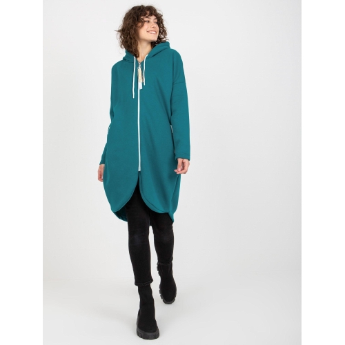 Dlouhá mořská mikina s kapucí