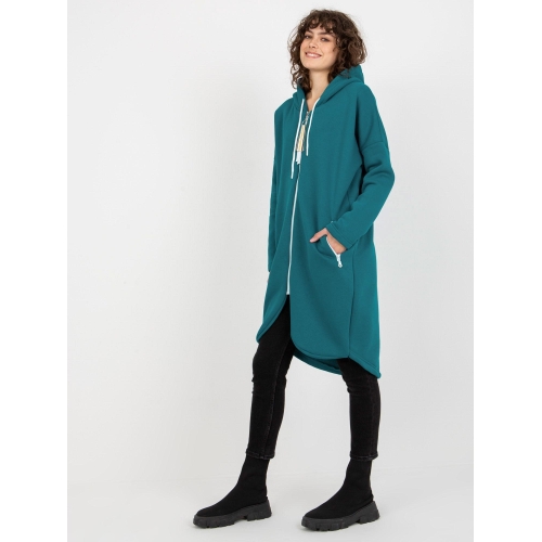 Dlouhá mořská mikina s kapucí