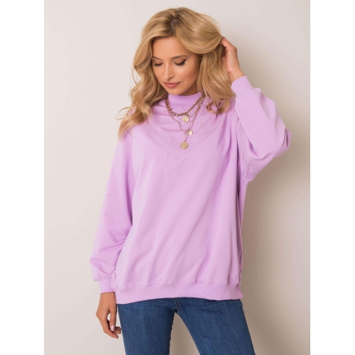Základní světle fialová bavlněná mikina