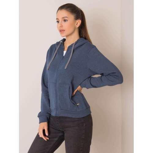 YOU NEKNOW ME Dark blue melange mikina