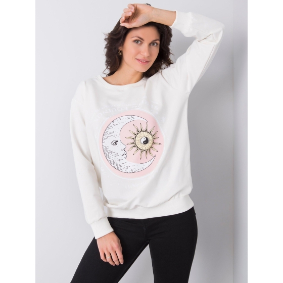 Bílá mikina s potiskem Trisha