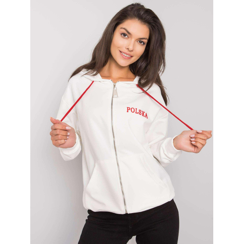Ecru mikina na zip