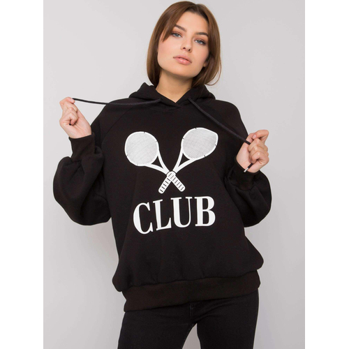 Černá dámská mikina s potiskem